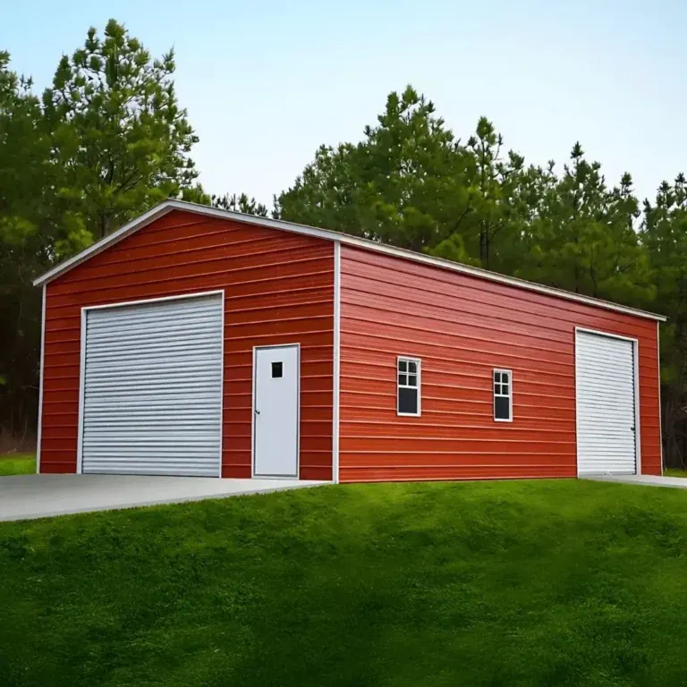 The Lift Tall-Door 2-Car Metal Garage by Metal America
